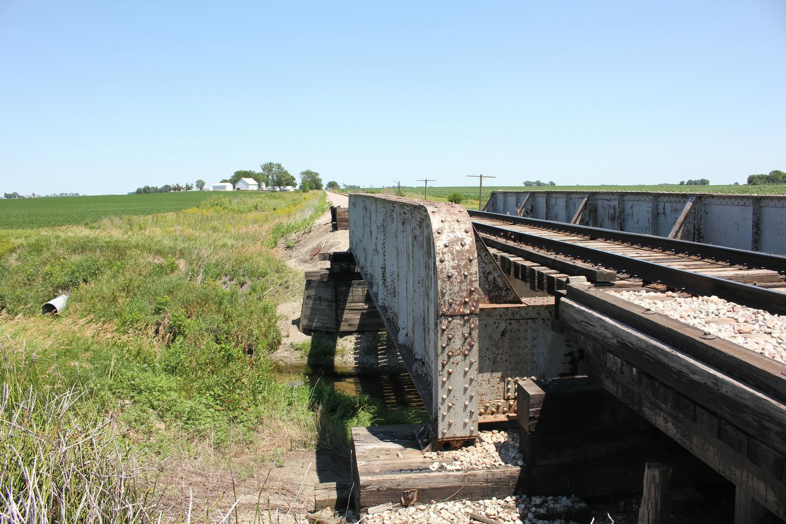 Looking east